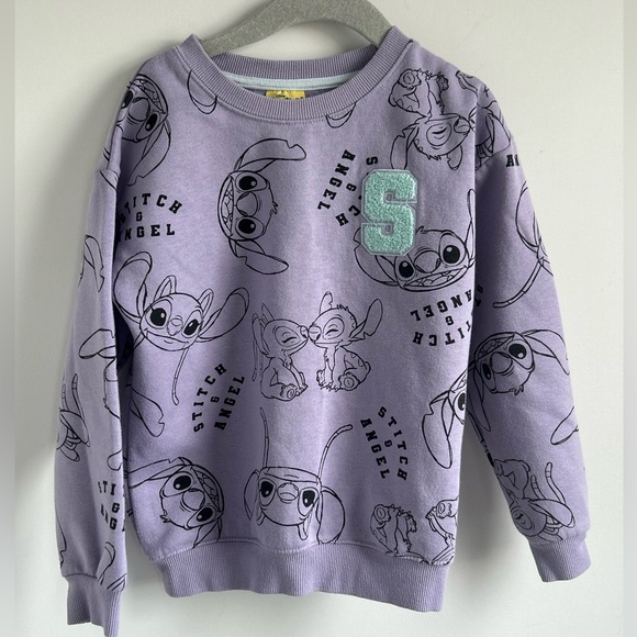 Disney Other - Disney Stitch & Angel Purple Sweatshirt